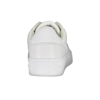 White Polyester Women's Sneaker