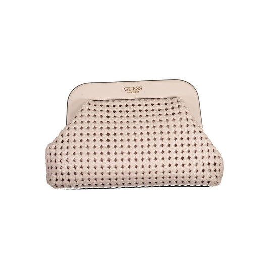 Pink Polyurethane Women's Handbag