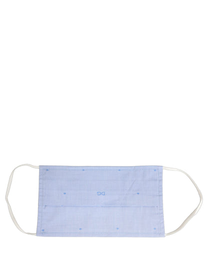 Light Blue DG Monogram Pleat Elastic Ear Strap Face Mask