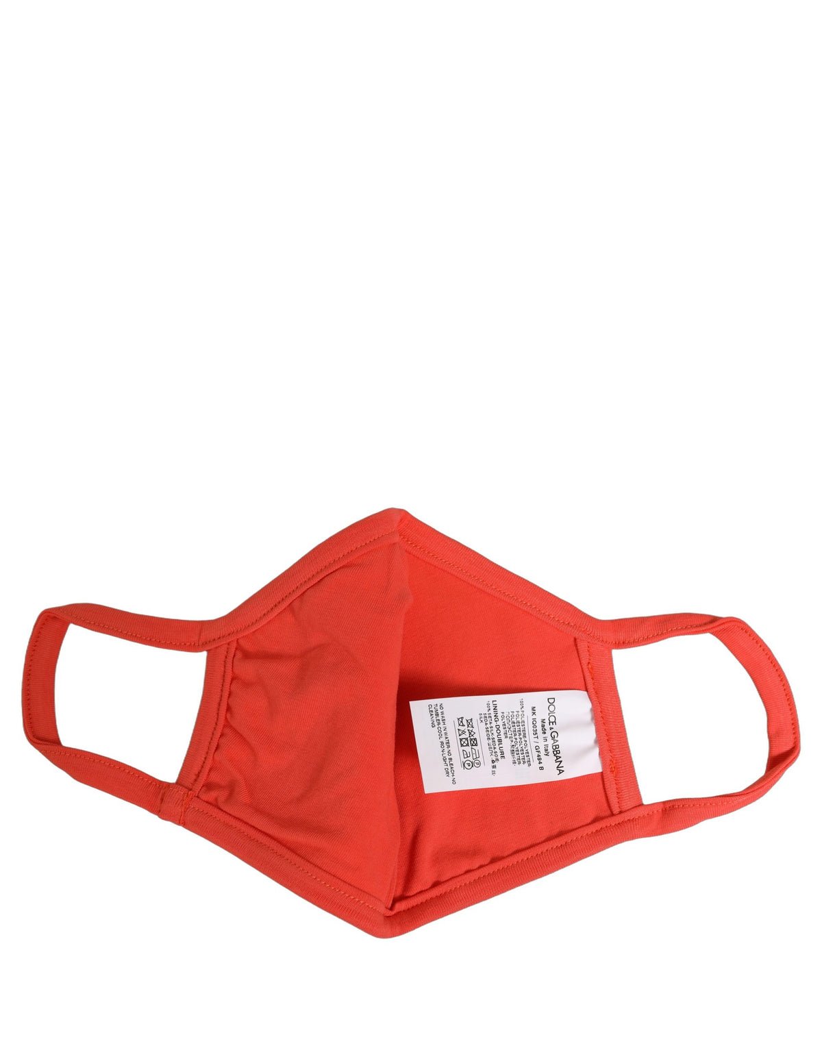 Red Polyester DG CASA Logo Elastic Ear Strap Face Mask