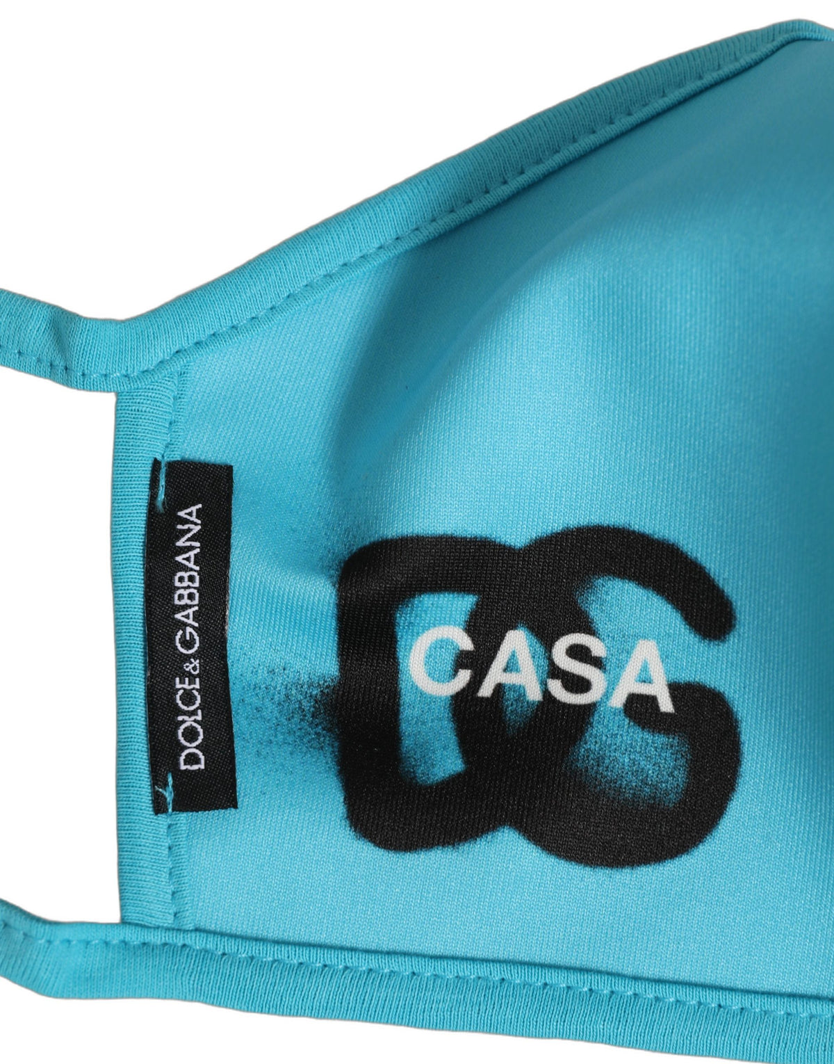 Blue Polyester DG CASA Logo Elastic Ear Strap Face Mask
