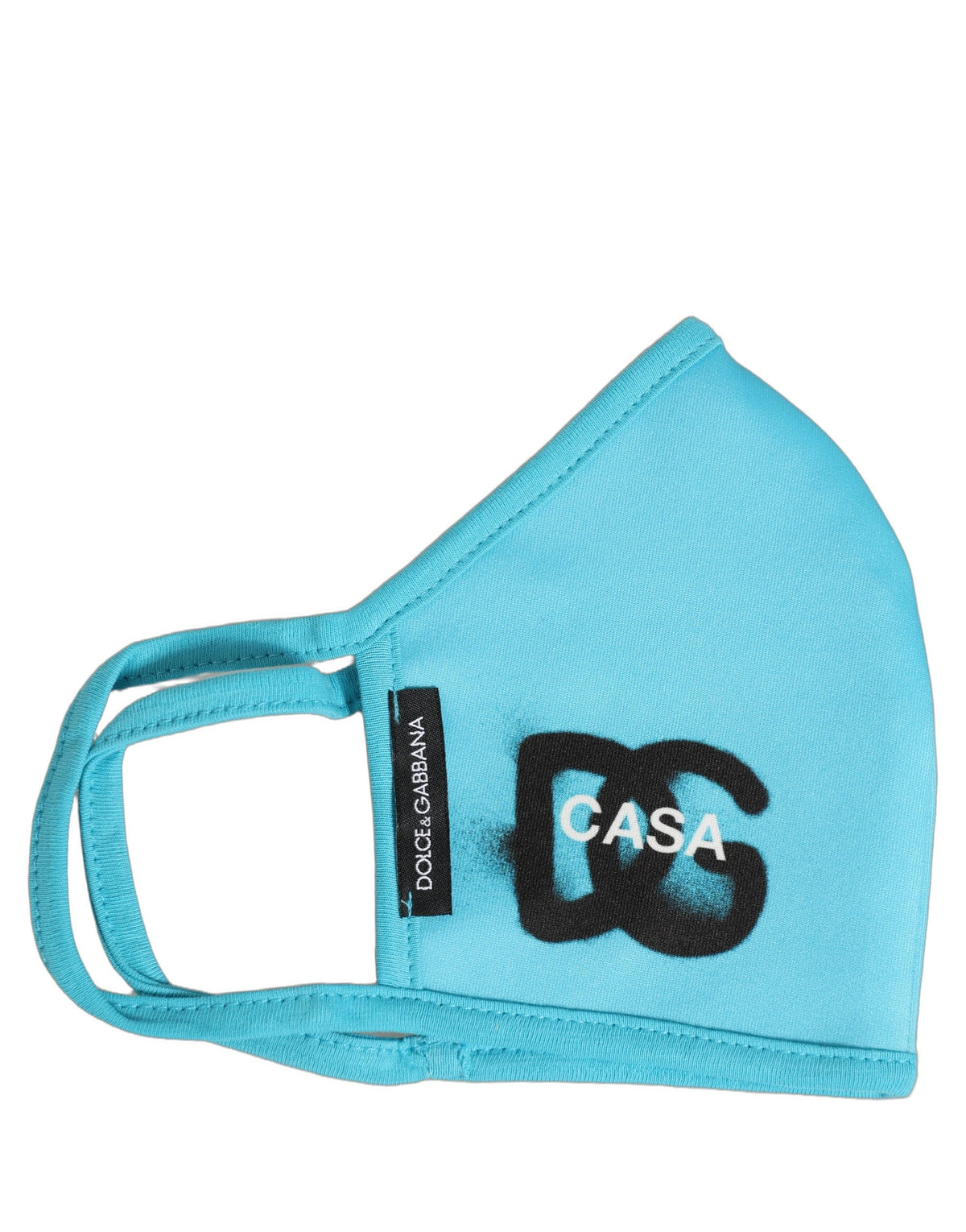 Blue Polyester DG CASA Logo Elastic Ear Strap Face Mask