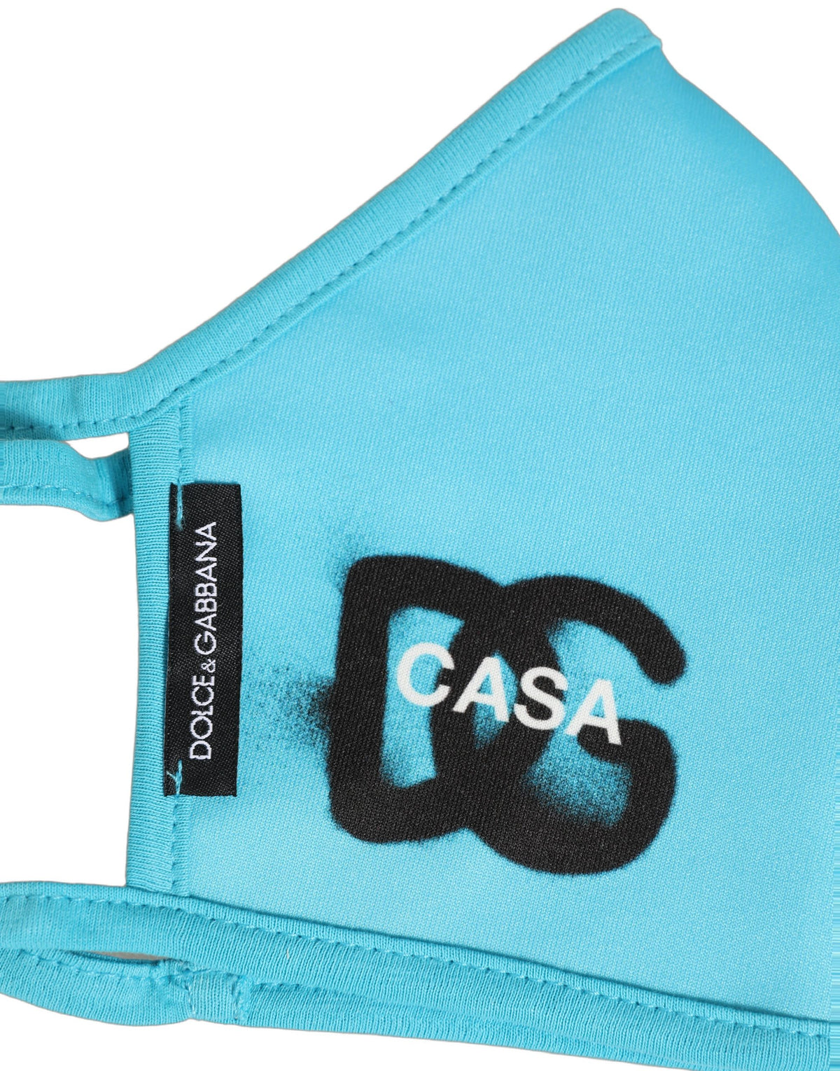 Blue Polyester DG CASA Logo Elastic Ear Strap Face Mask