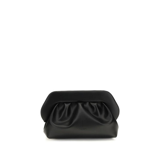 Black Recycled Leather Clutch Bag