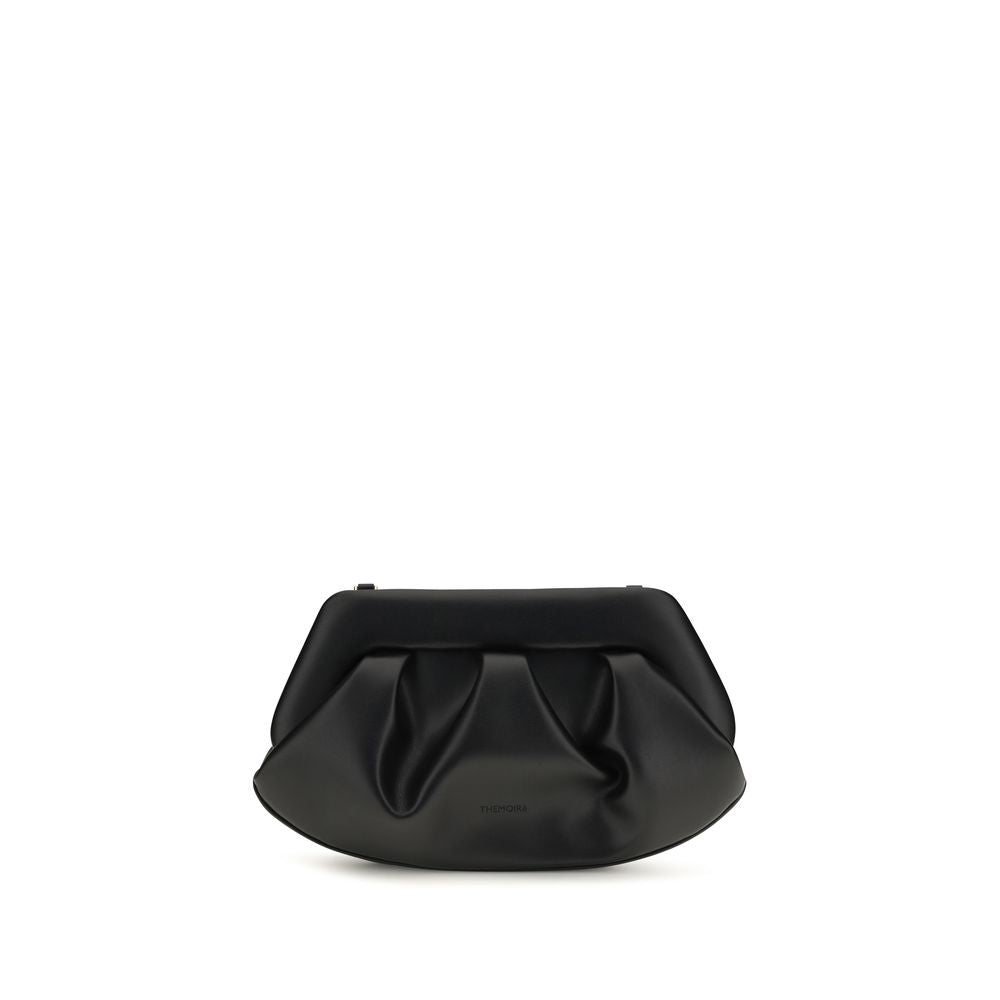 Black Recycled Leather Shoulder Bag