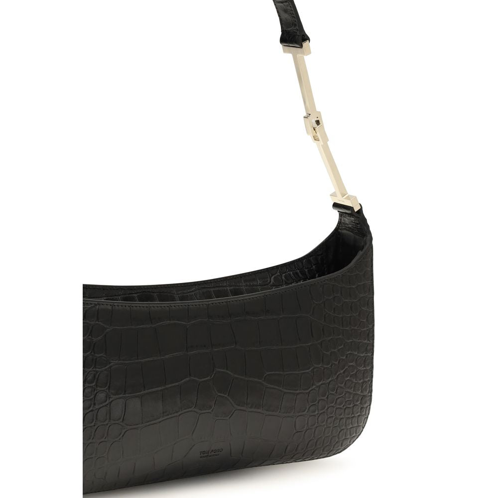 Black Calf Leather Bos Taurus Shoulder Bag