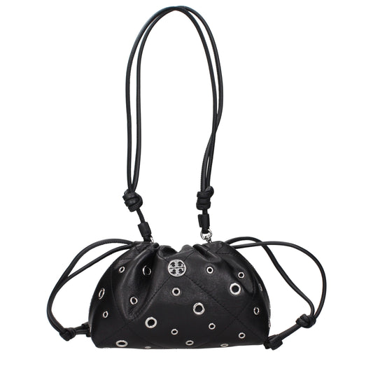 Black Leather Shoulder Bag