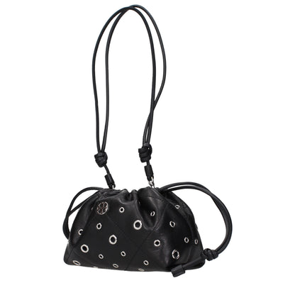 Black Leather Shoulder Bag