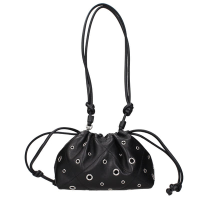 Black Leather Shoulder Bag