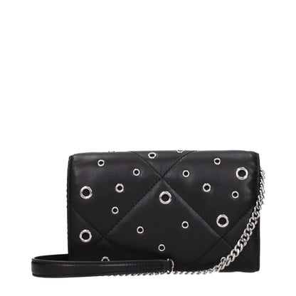 Black Leather Clutch Bag