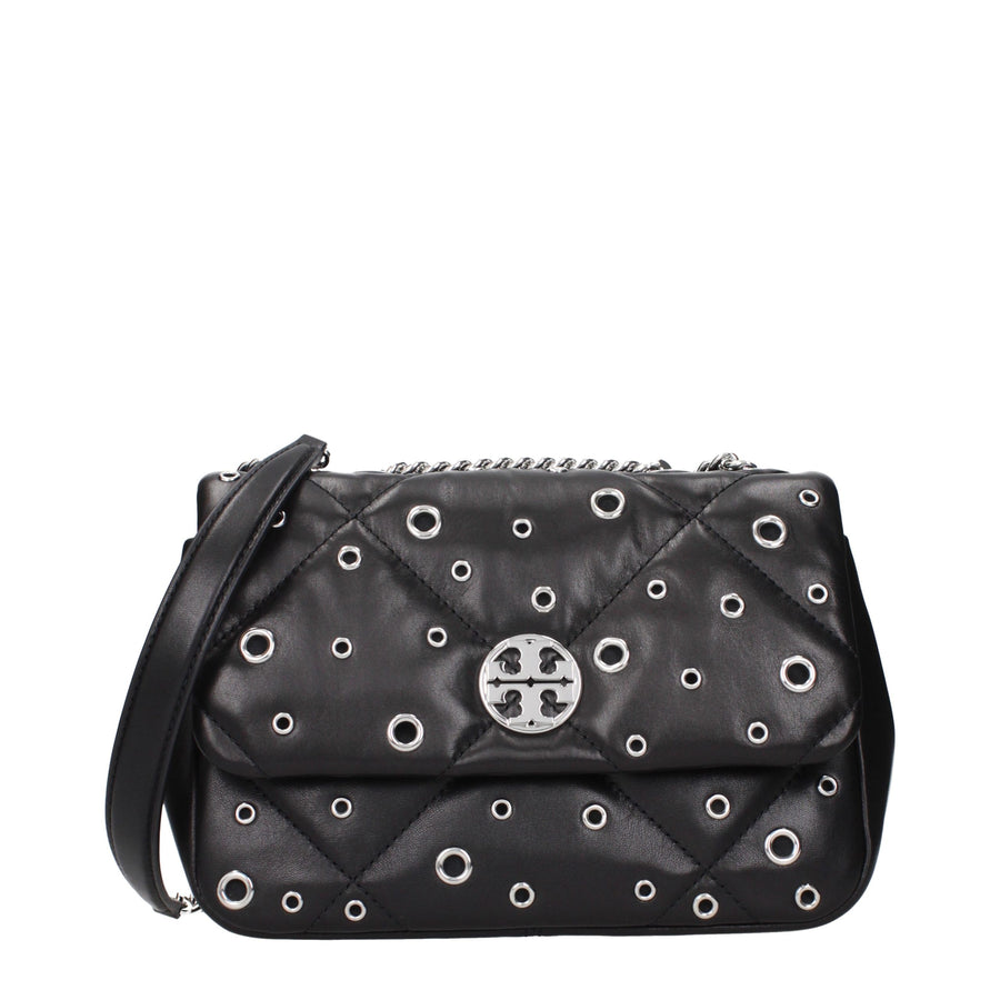 Black Leather Crossbody Bag