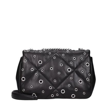 Black Leather Crossbody Bag