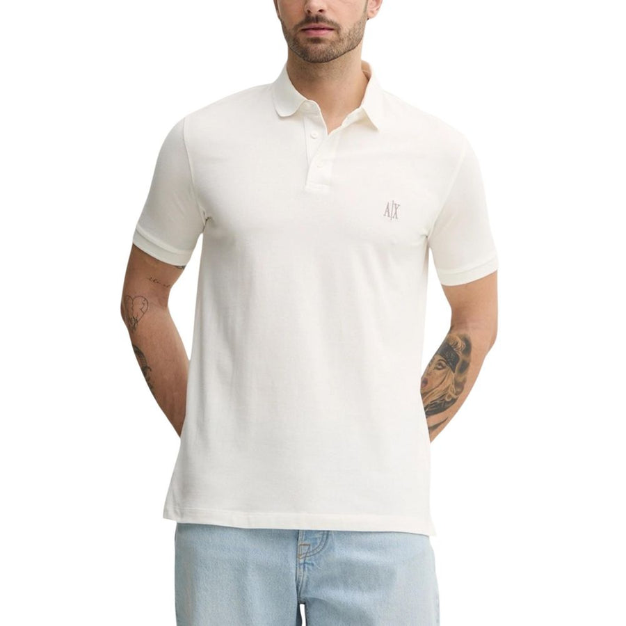 White Cotton Polo Shirt