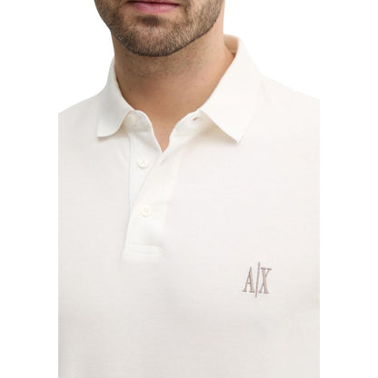 White Cotton Polo Shirt
