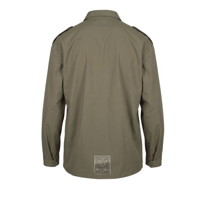 Green Polyurethane Men Jacket