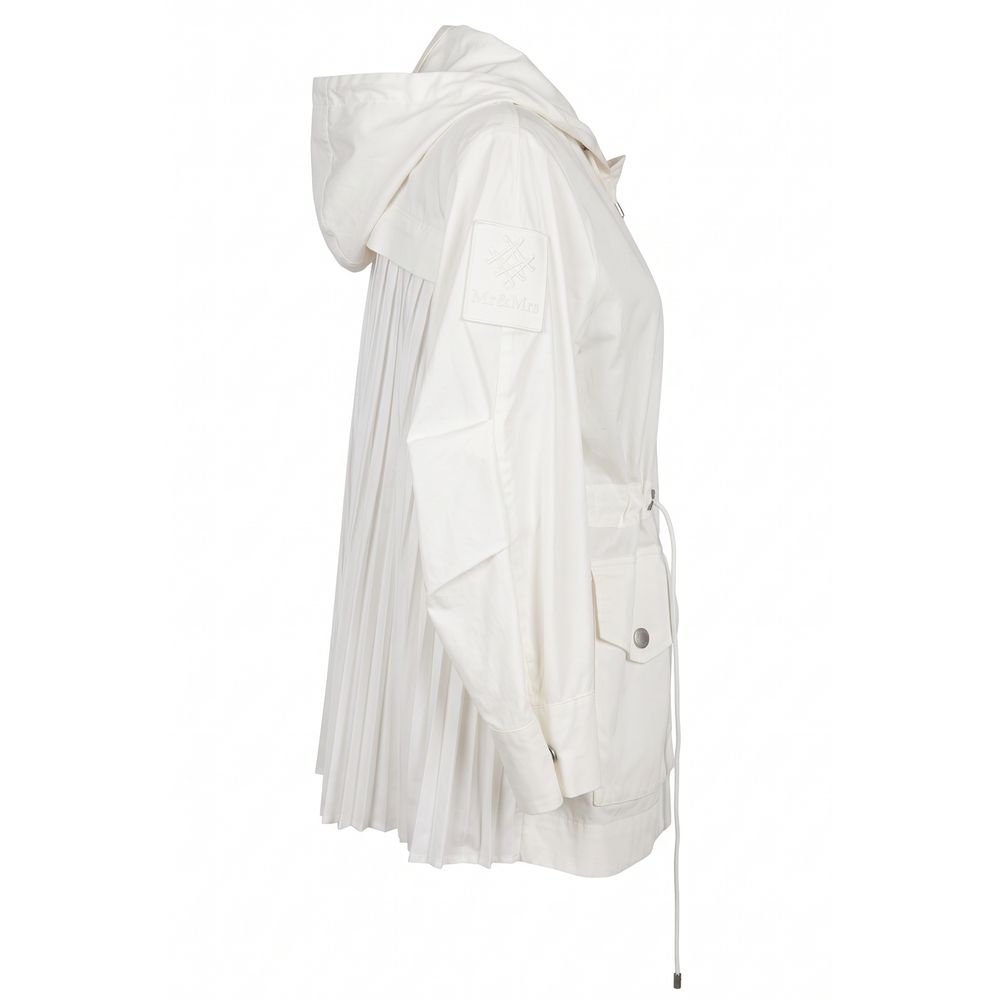 White Cotton Women Jacket