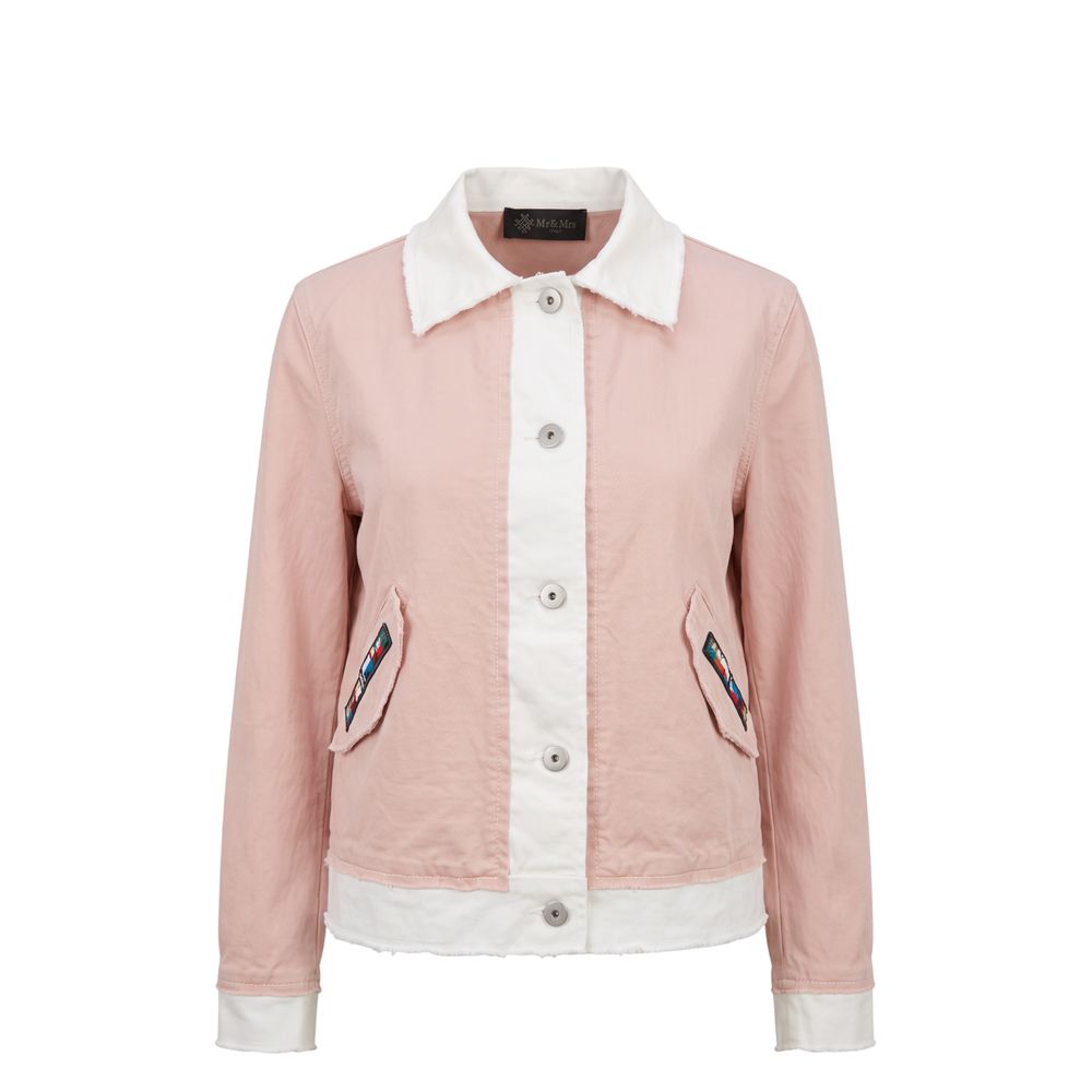 Pink Cotton Women's Jacket