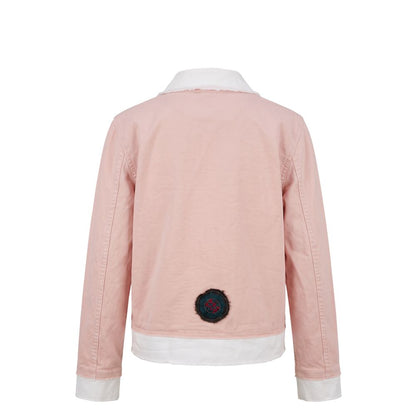 Pink Cotton Women's Jacket