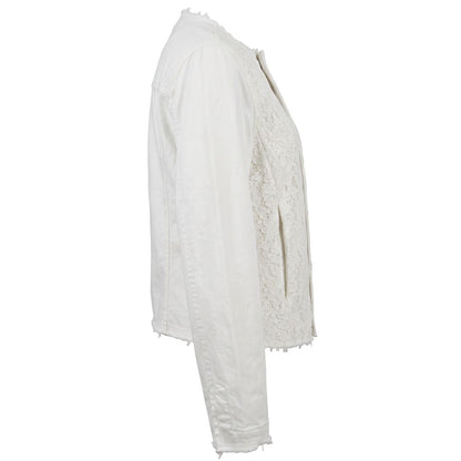 White Cotton Women Jacket