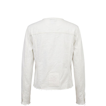White Cotton Women Jacket