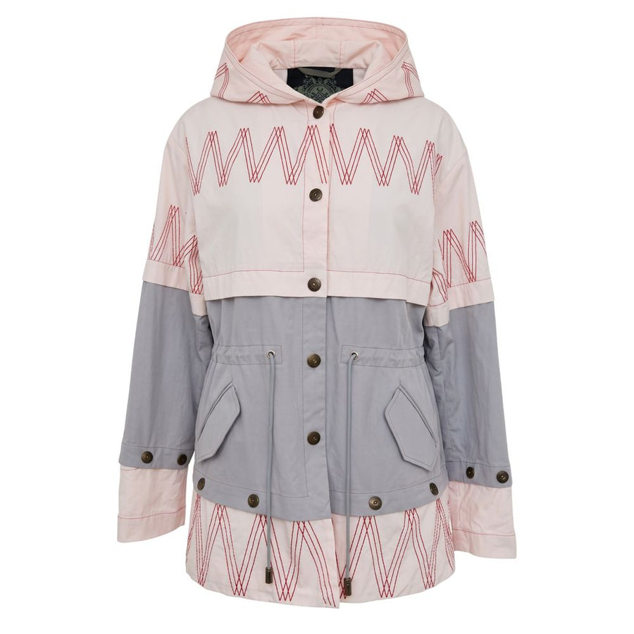 Pink Cotton Women Jacket