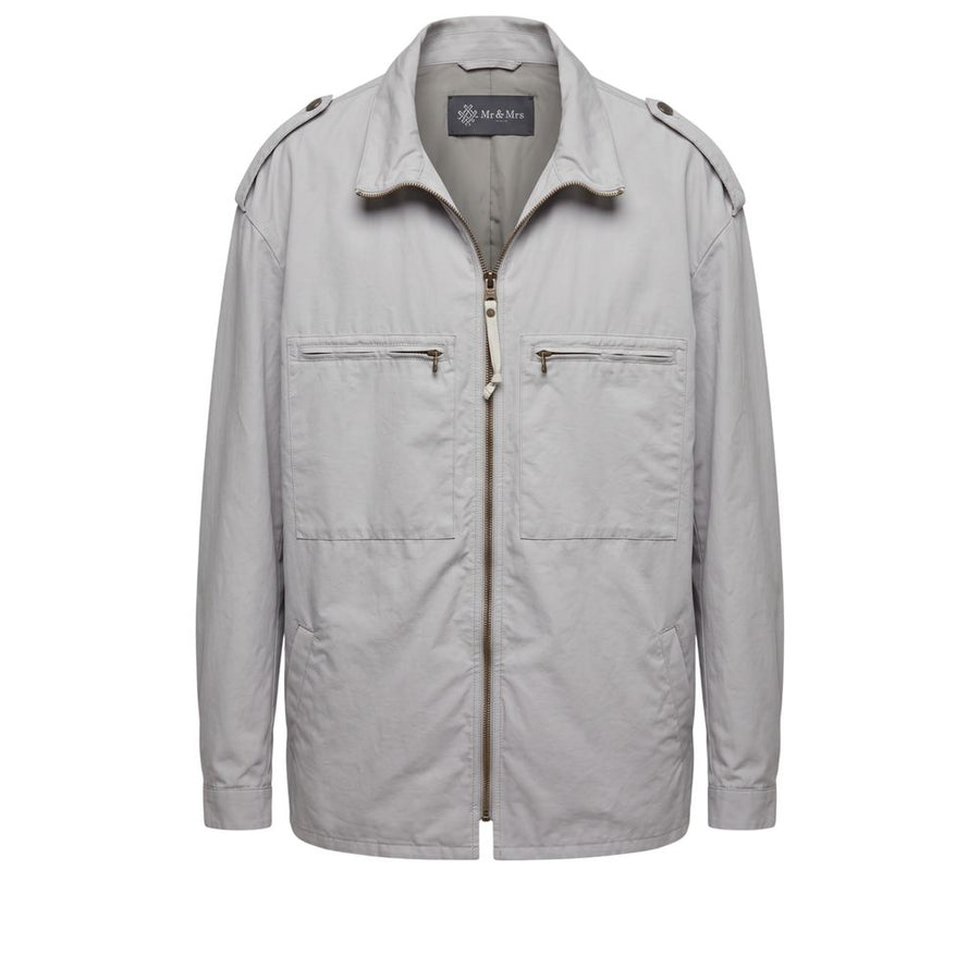 Green Polyurethane Men Jacket