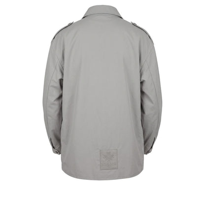 Green Polyurethane Men Jacket
