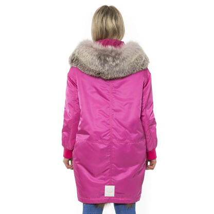 Pink Cotton Women Jacket