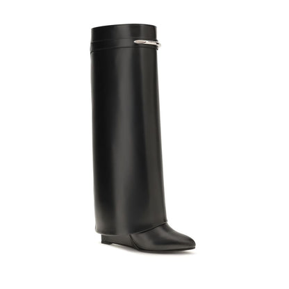 Black Calf Leather Bos Taurus Boots