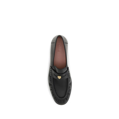 Black Calf Leather Bos Taurus Slip-On Loafers