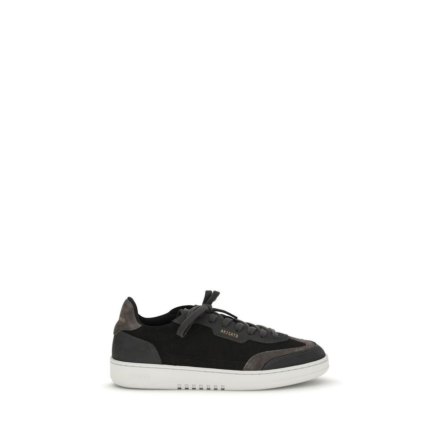 Black Nubuc Leather Athletic Sneakers