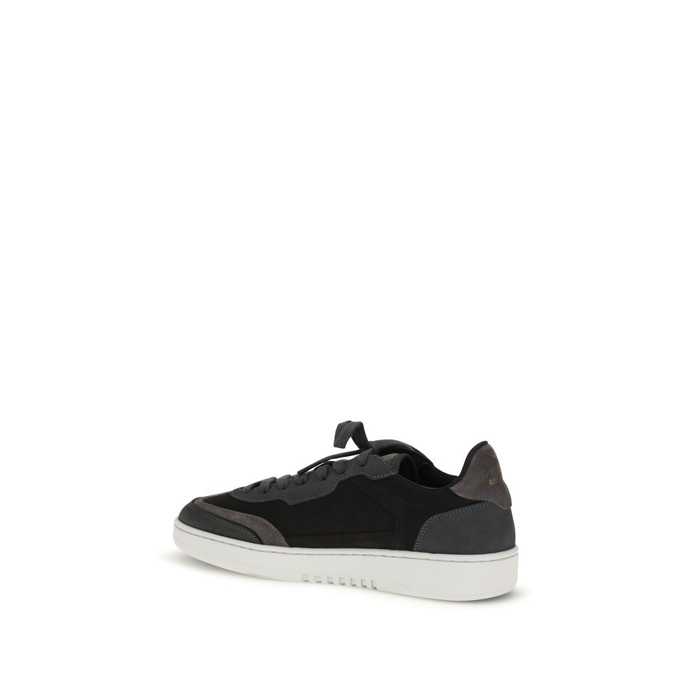 Black Nubuc Leather Athletic Sneakers