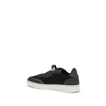 Black Nubuc Leather Athletic Sneakers