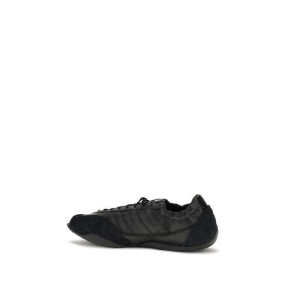 Black Calf Leather Bos Taurus Athletic Sneakers