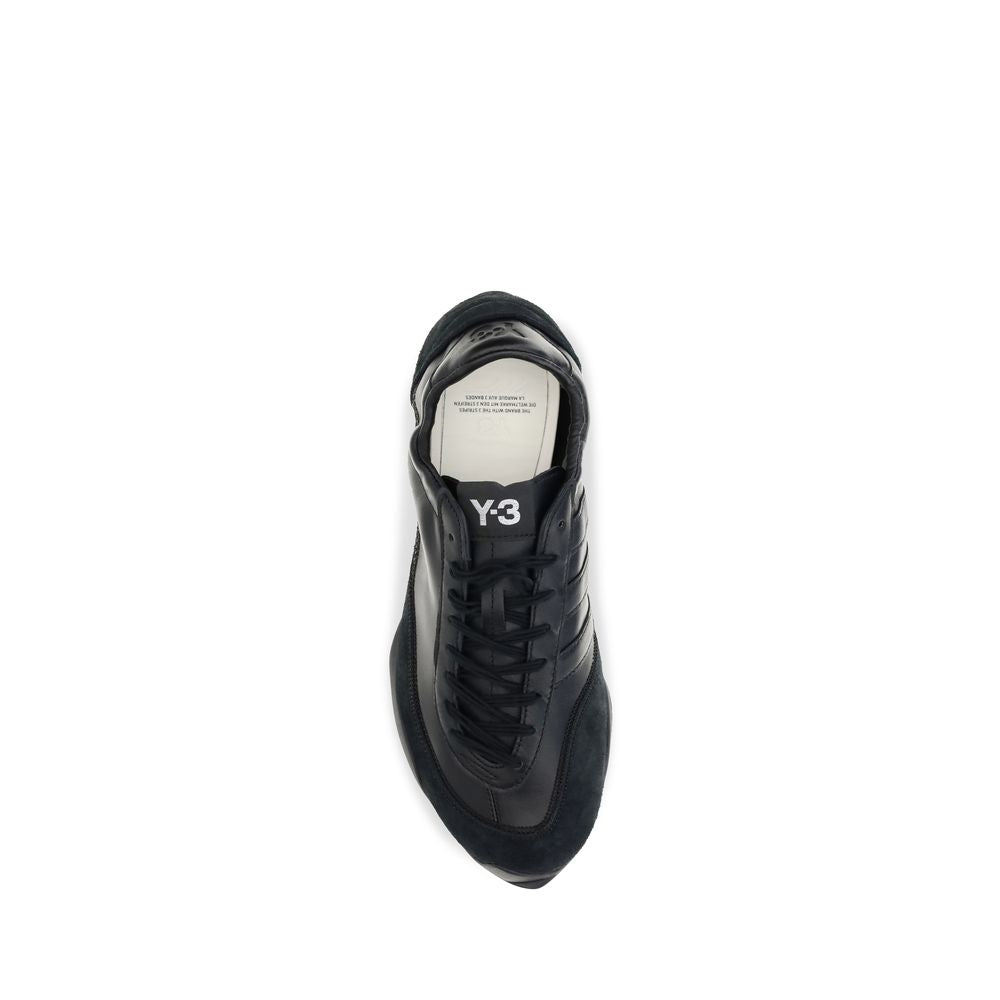 Black Calf Leather Bos Taurus Athletic Sneakers
