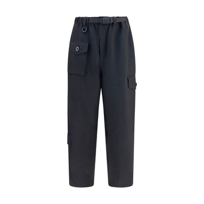 Black Polyester Athletic Pants