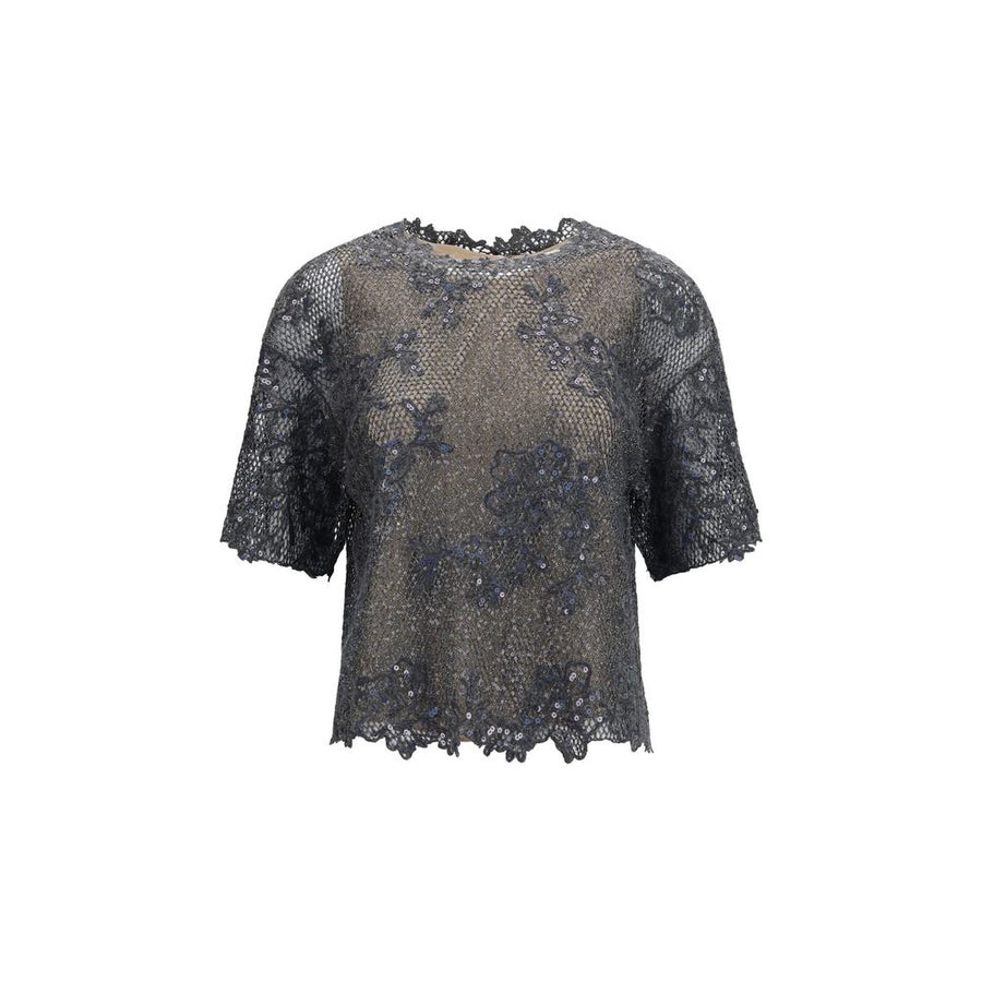 Gray Mohair Blouse