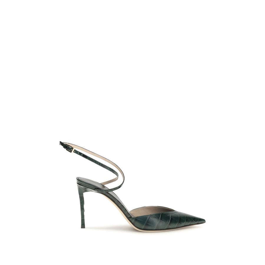 Bicolor Calf Leather Bos Taurus High Heel Pumps