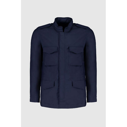 Navy Blue Cotton Jacket