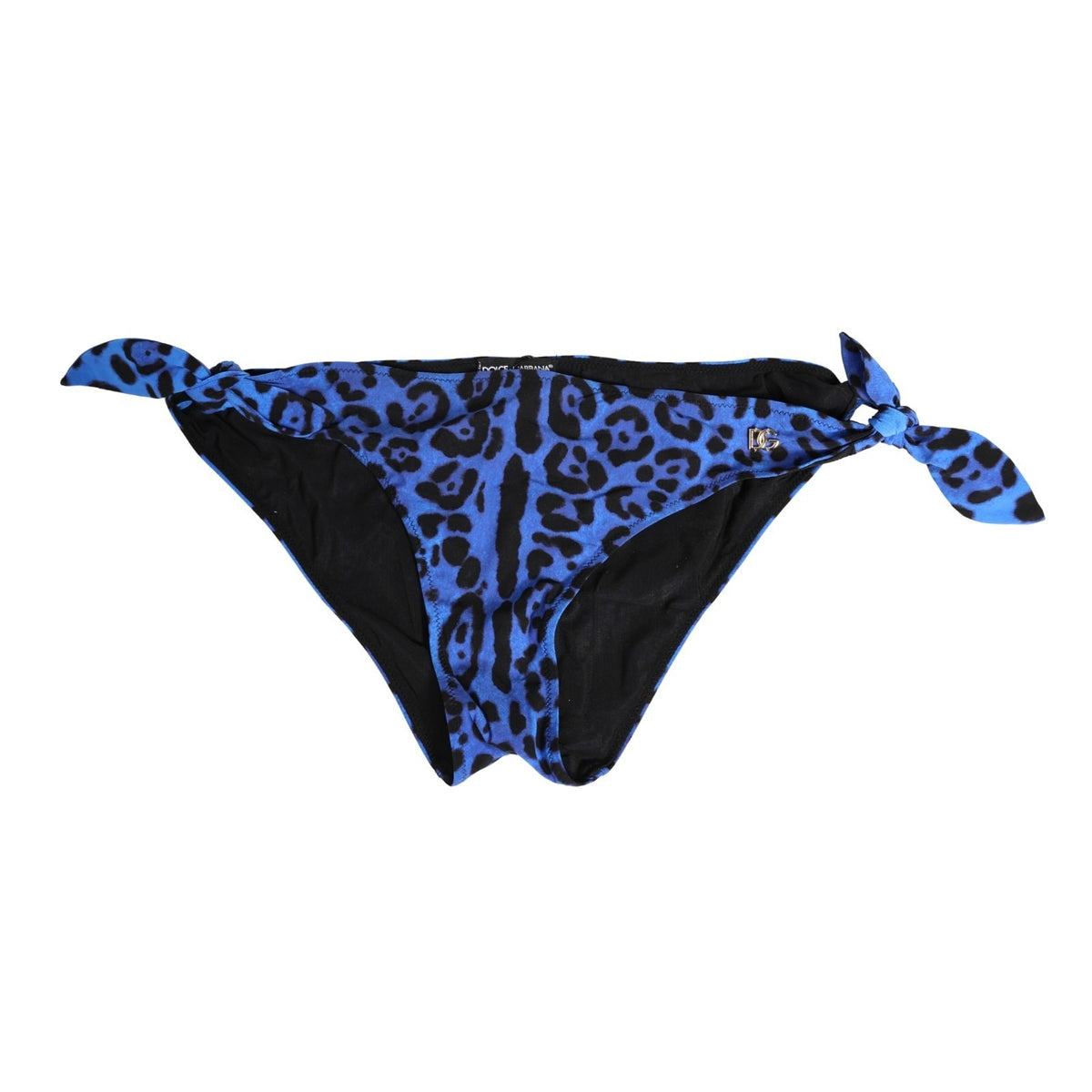 Blue Leopard Print Bikini Bottom Beachwear Swimwear