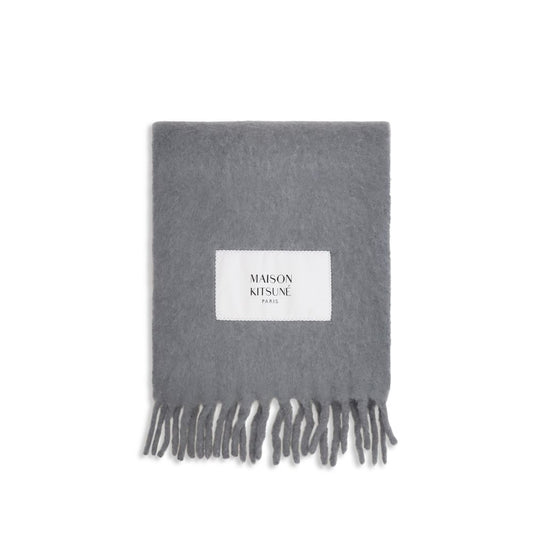 Gray Alpaca Vicugna Pacos Scarf