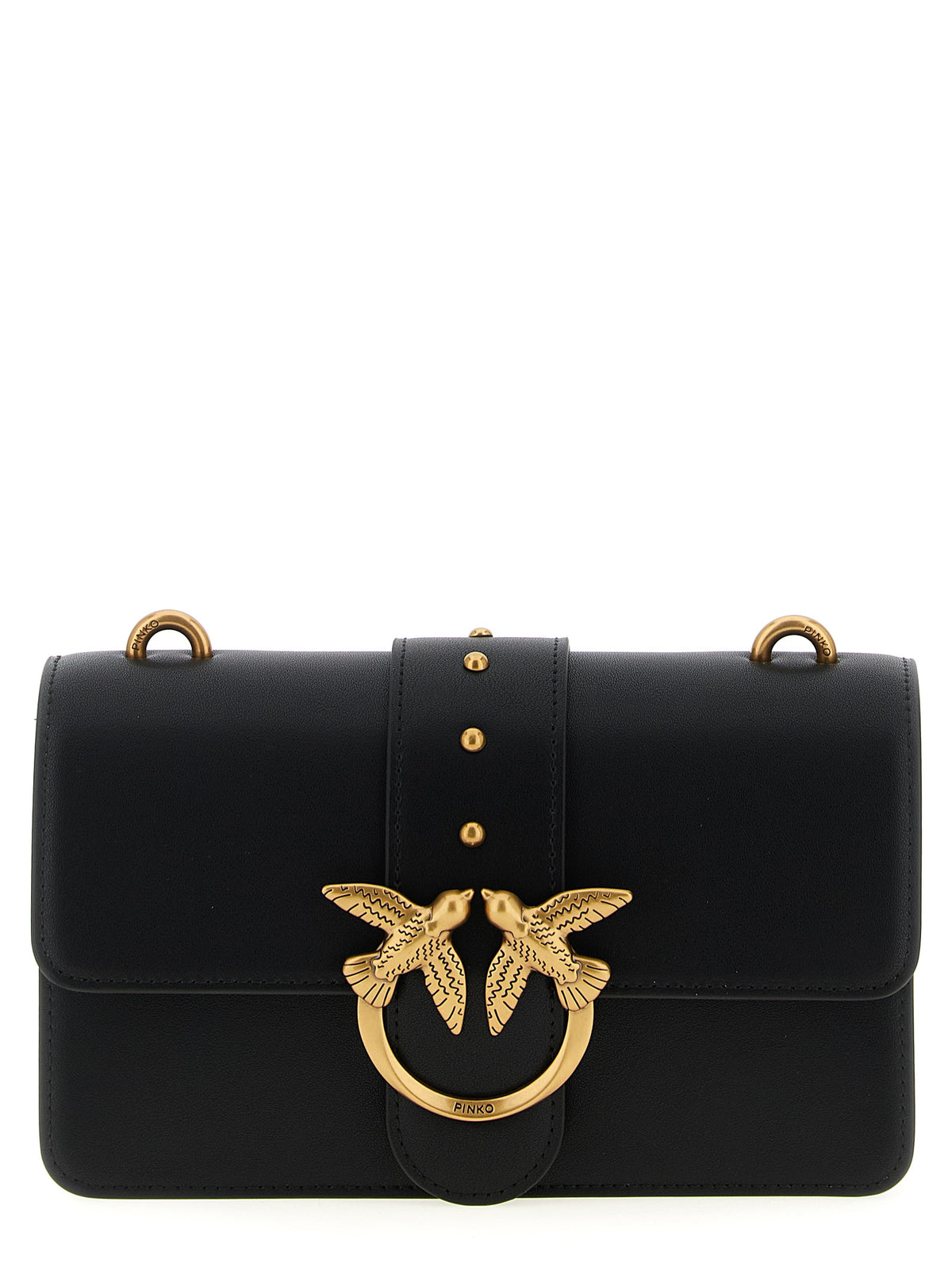Black Calfskin Crossbody Bag