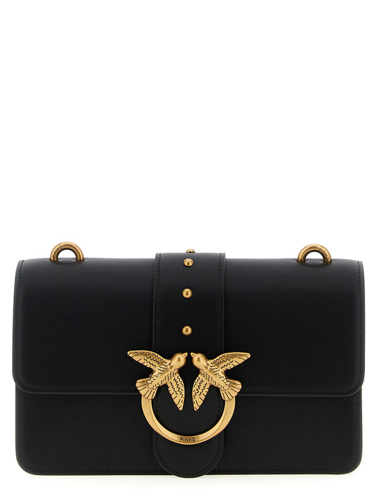 Black Calfskin Crossbody Bag