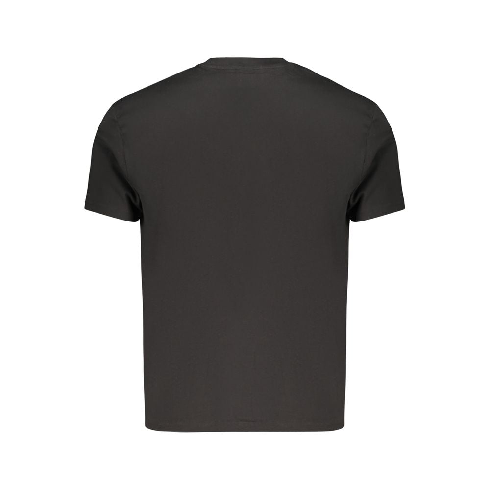 Black Cotton Men's T-Shirt