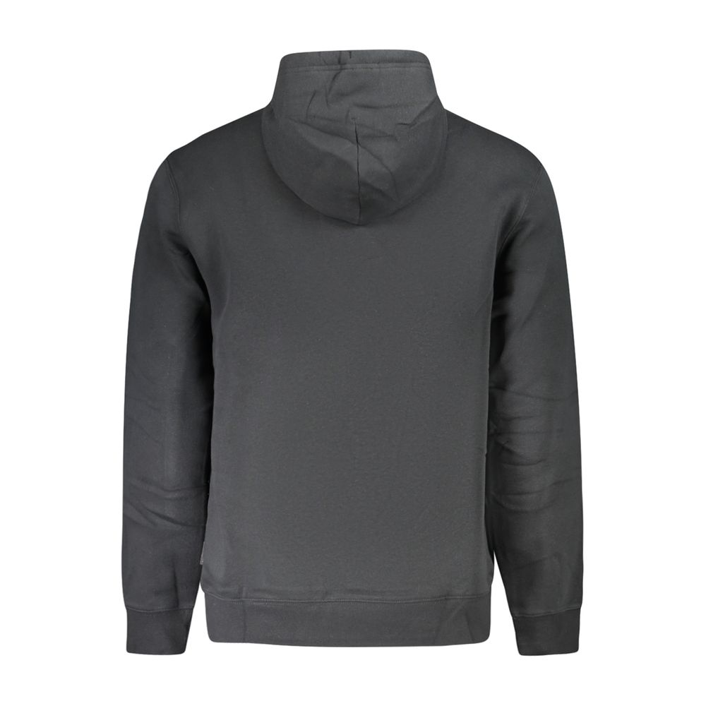 Black Cotton Men's Sweatshirt