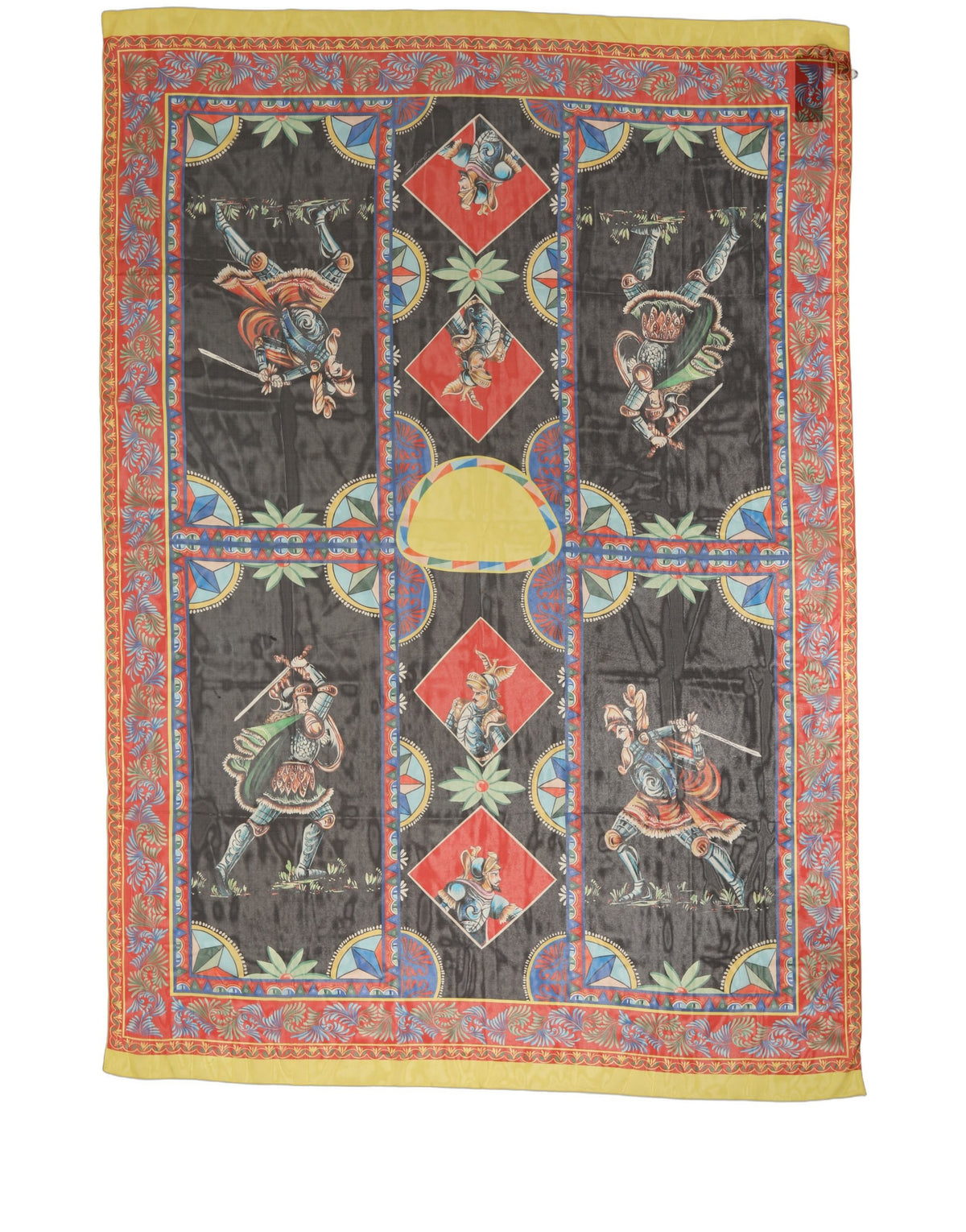 Multicolor Silk Printed Shawl Stole Scarf