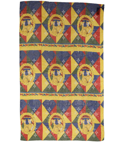 Multicolor Silk Printed Shawl Stole Scarf
