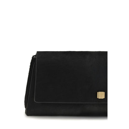 Black Calf Leather Bos Taurus Clutch Bag