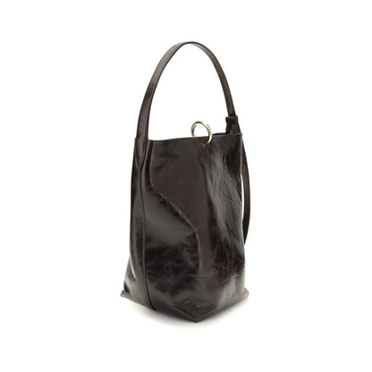 Black Calf Leather Bos Taurus Backet Bag