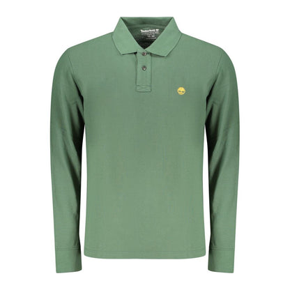 Green Cotton Men's Polo